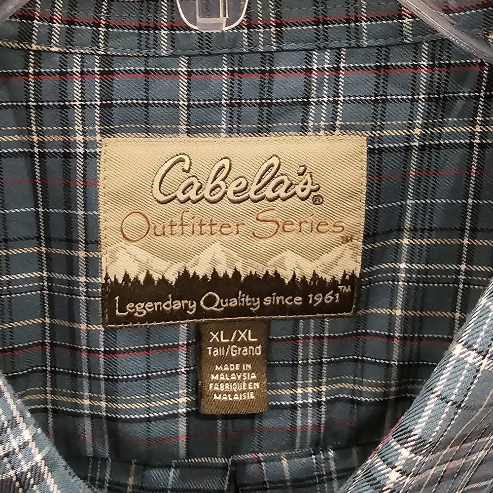 Cabela's Outfitter Series SS Button Down Shirt, EUC, Size XL-Tall - Picture 2 of 8